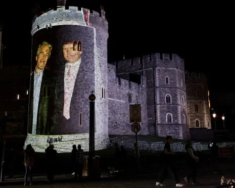 Four Individuals Apprehended After Images of Trump and Epstein Shown on Royal Windsor Castle