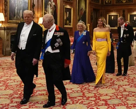 The Royal Family Deploy Red Carpet Amid Protests; Jimmy Kimmel Taken Off Air Over Kirk Comments