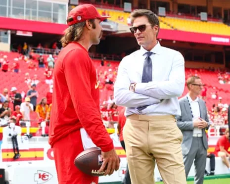 The seven-time Super Bowl champion draws social media outrage following showing up in Las Vegas Raiders sideline box