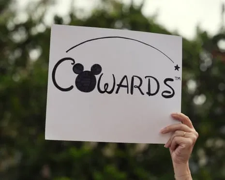 Numerous Protest In Front Of Disney Corporate Offices Concerning ‘Anti-Free Speech’ Jimmy Kimmel Suspension